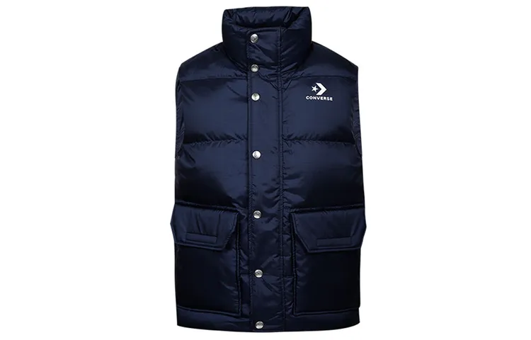 Converse DOWN PUFFER VEST Men's Marine Blue
