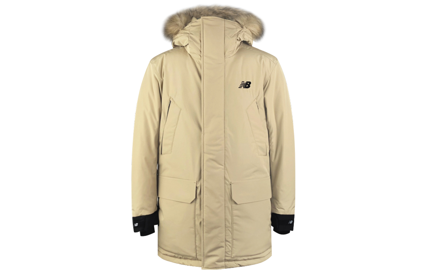 Мужской пуховик New Balance (бежевый)