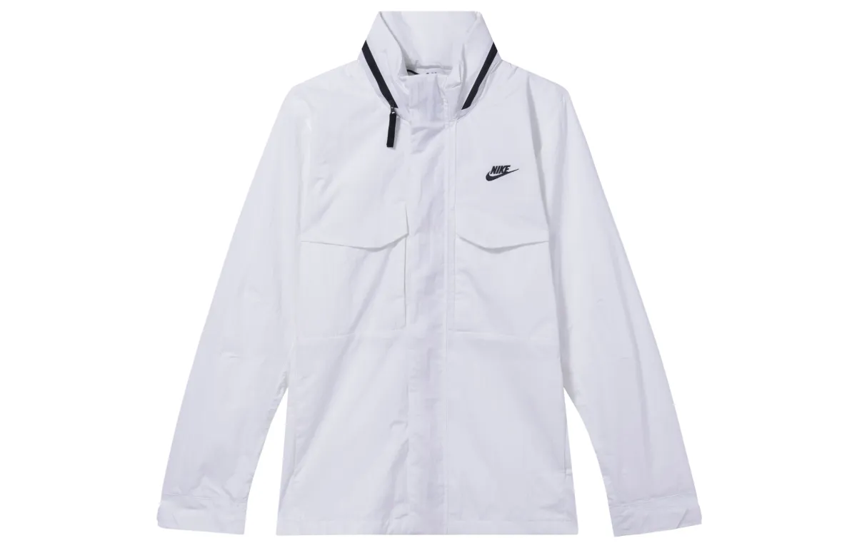 Nike Jackets Men's White Detachable Hood Moderate Other