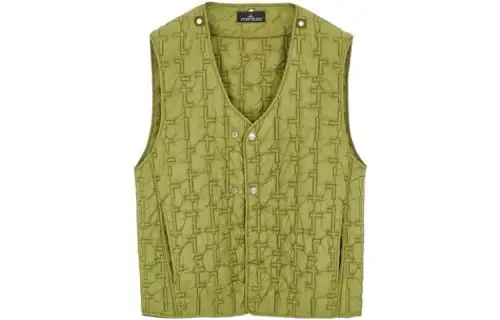 STONE ISLAND Vest Unisex Olive Green