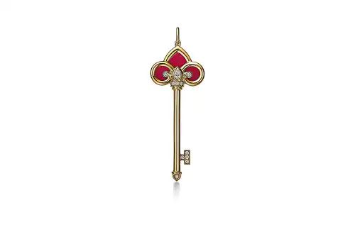 TIFFANY & CO. Keys Charms & Pendants Women's Red