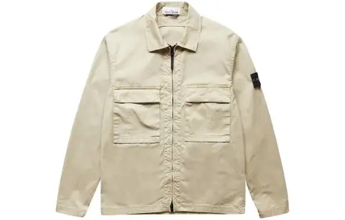 STONE ISLAND Jackets Men's Ecru Moderate