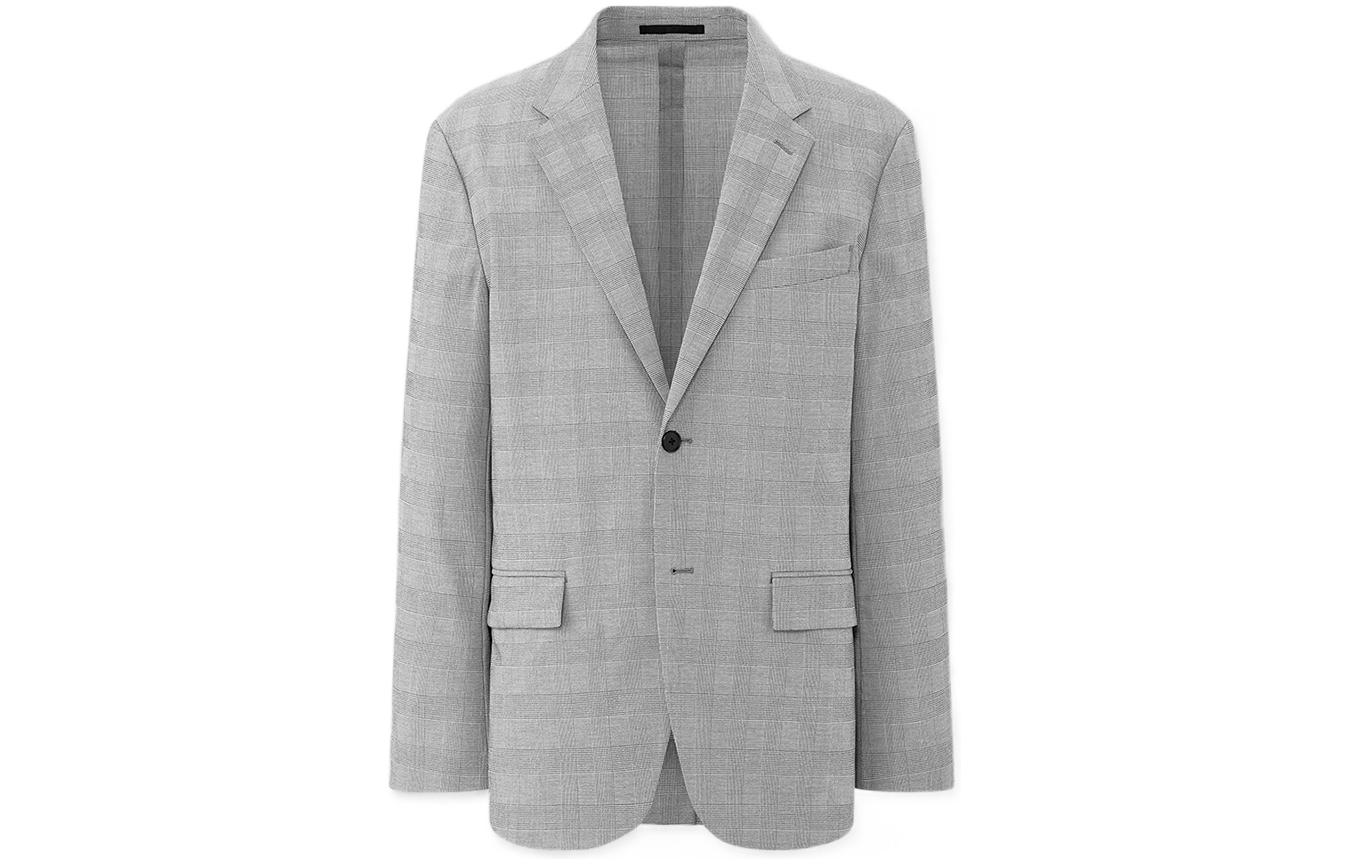 UNIQLO Business Suits Men's Gray Suit Collar Moderate Business Suit