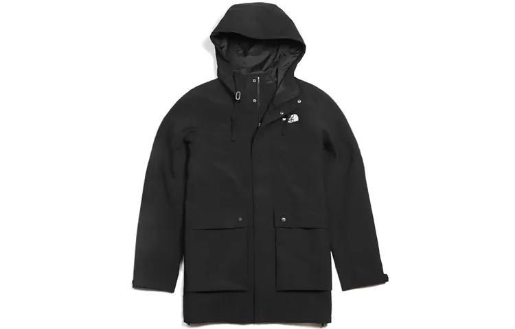 THE NORTH FACE Waterproof, Windproof, And Breathable Windbreaker Jacket Men's Black