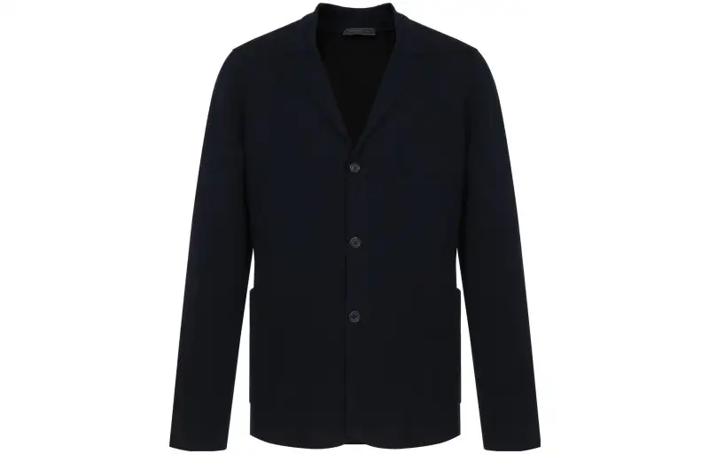 PRADA Business Suits Men's Dark Blue Suit Collar Moderate Other