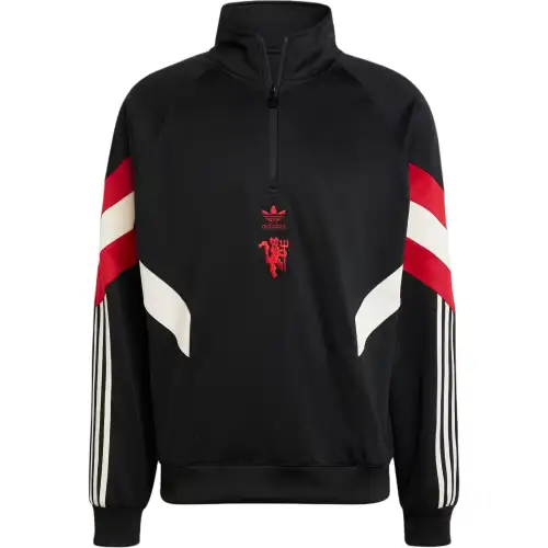 Adidas Originals MUFC MANCHESTER UNITEDCREW SWEATSHIRT Jackets & Coats Men's Black Red