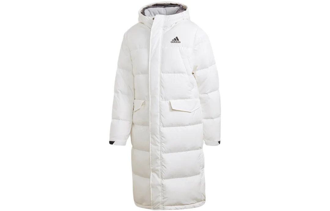 Adidas LONG DOWN Jacket Winter Men's Bright White
