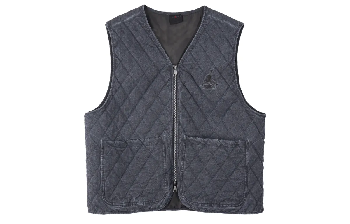 Jordan Flight Vests Men's Gray V-neck Moderate Other