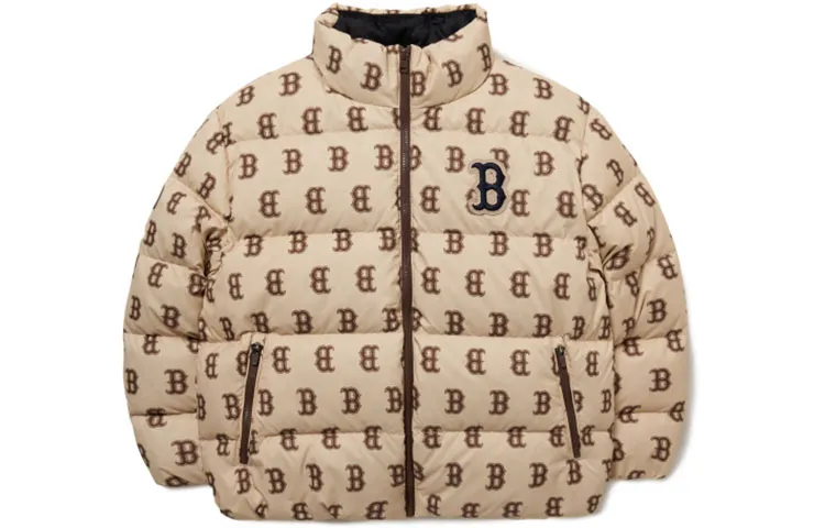 MLB Down Jacket Short Unisex Khaki