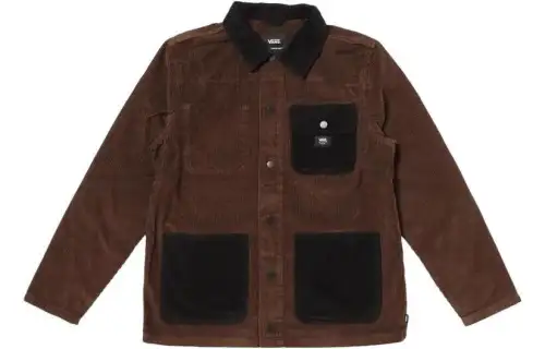 Vans Jackets Men's Black Lapel Moderate Workwear