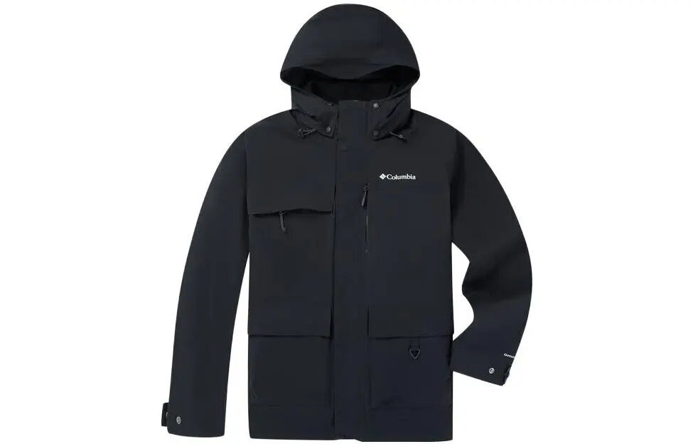 Columbia Waterproof, Windproof, Breathable, Thermal, Water Repellent Windbreaker Jacket Men's Black