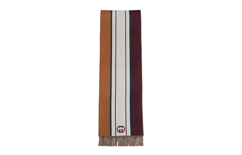 GUCCI Knit Scarves Men's Multicolor