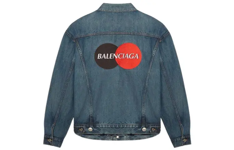 Balenciaga Denim Jacket Men's Blue