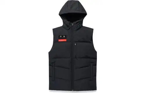 ANTA Variety Training Collection Down Vests Men's Black Hooded Non Detachable Moderate Other