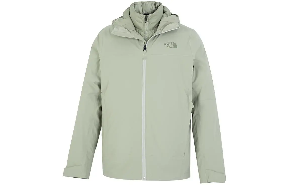 THE NORTH FACE Urban Exploration Windbreaker Jackets Men's Light Green Hooded Moderate