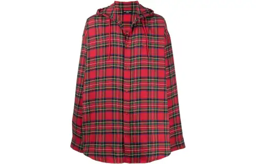 Balenciaga Jackets Men's Red Hooded Moderate Other