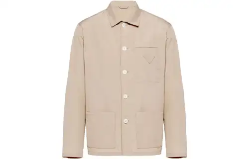 PRADA Single breasted Cotton Shirt Jacket