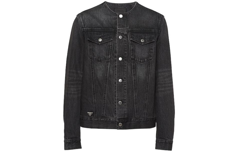 Мужская куртка Prada SS23 Denim Jacket (черная)