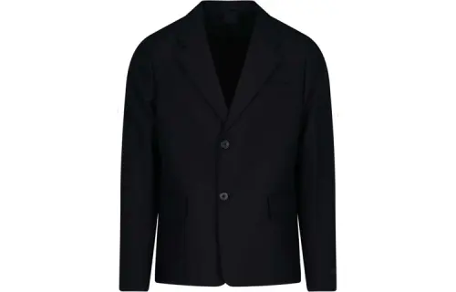 PRADA Business Suits Men's Black Suit Collar Moderate