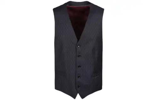 GUCCI Vests Men's Black V Neck Moderate Other