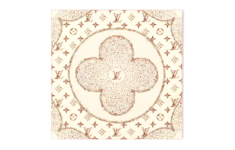 LOUIS VUITTON Monogram Flowers Square 90
