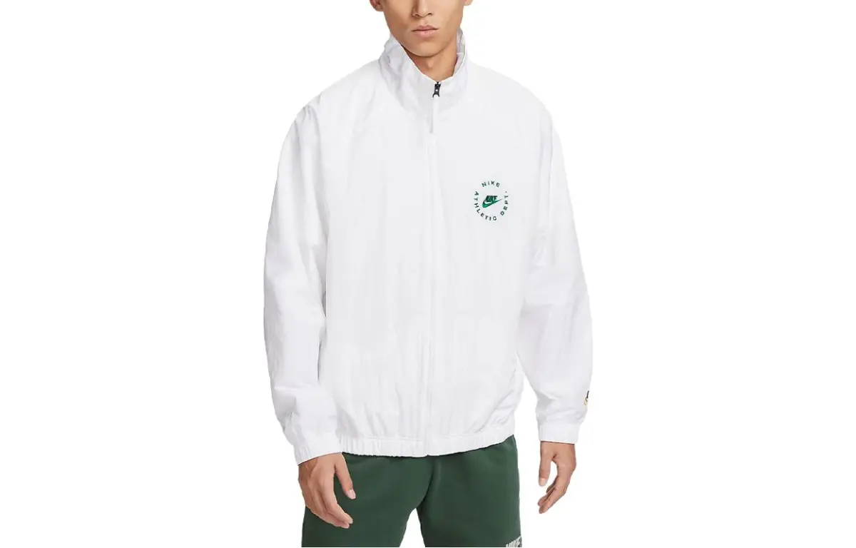 Nike Jackets Men's White Stand Collar Moderate Other