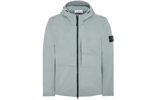 STONE ISLAND Jackets & Coats Unisex Light Blue