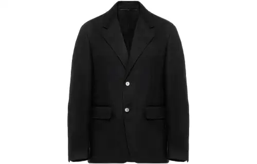 PRADA SS22 Single breasted Business Suit Coat Men's Black