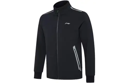 Li Ning Jackets Men's Black Stand Collar Moderate Other