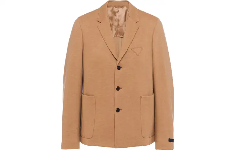 PRADA SS23 Business Suit Coat Men's Camel