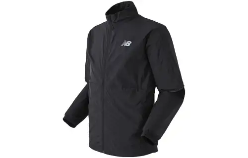 New Balance Jackets Men's Black Stand Collar Moderate Other
