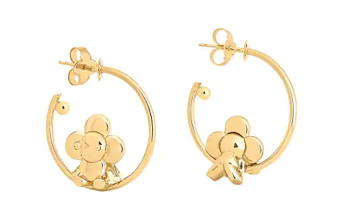 LOUIS VUITTON Vivienne Earrings Women's Gold