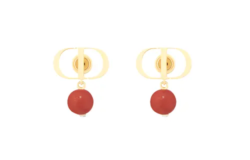 DIOR Metal Earrings Women's Gold