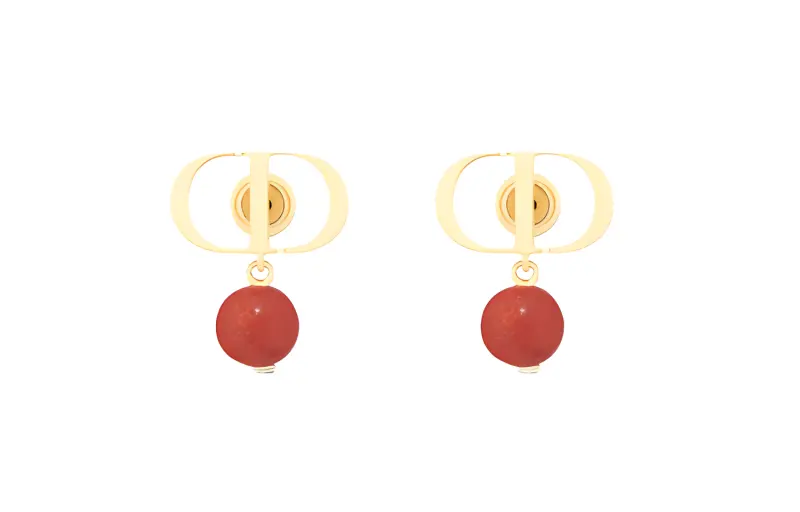 DIOR Metal Earrings Women's Gold