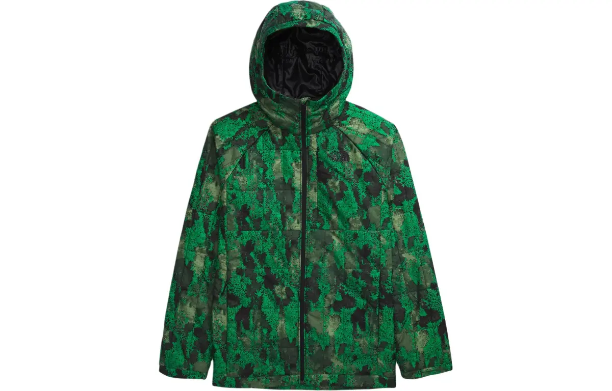 THE NORTH FACE Men's Circaloft Hoodie Jackets & Coats Men's Jadeite Green Camouflage