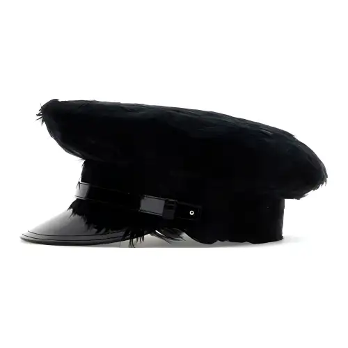 PRADA Feather-embellished Baker Boy Hat