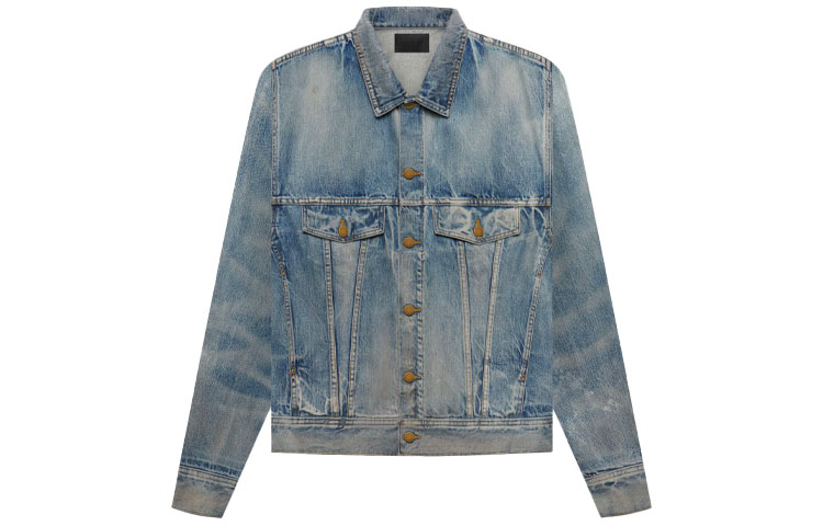 Мужская джинсовая куртка Fear of God Denim Trucker Jacket (синяя)