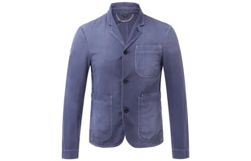 Burberry Business Suit Coat Men's Denim Blue