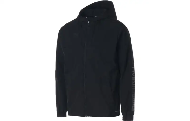PUMA Jackets Men's Black Hooded Moderate Other