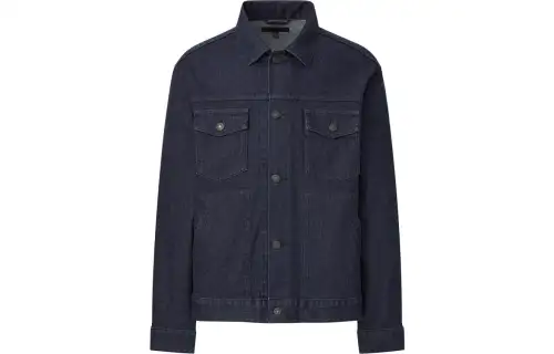 UNIQLO Jackets Unisex Blue Lapel Moderate Other