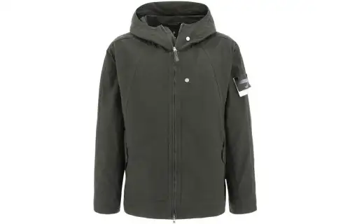 STONE ISLAND Zipped Hooded Jacket