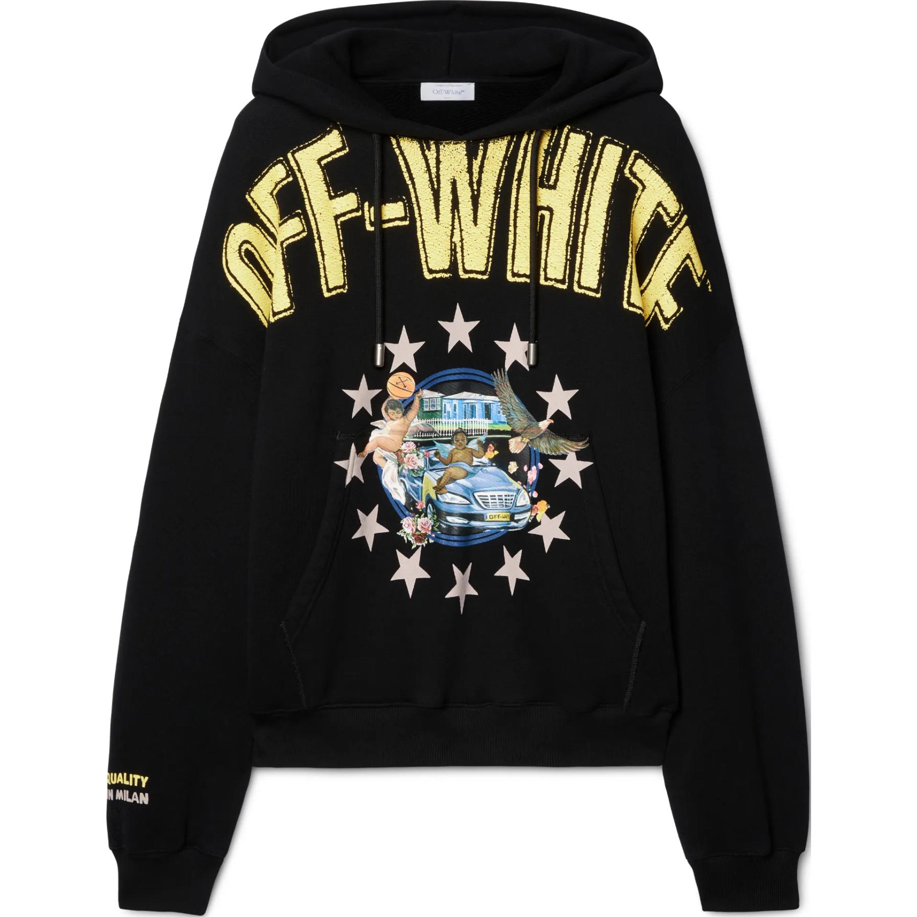 Мужское худи OFF-WHITE (черное)