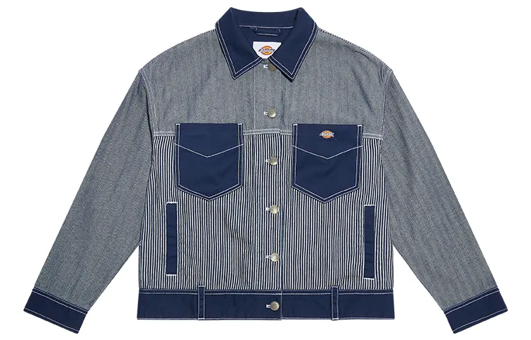 Dickies Jackets Men's Navy Blue Lapel Moderate Other