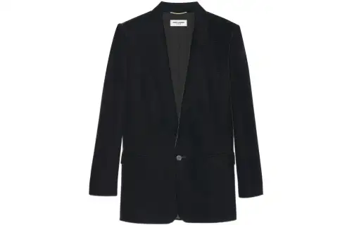 SAINT LAURENT Business Suits Men's Black Suit Collar Moderate Other