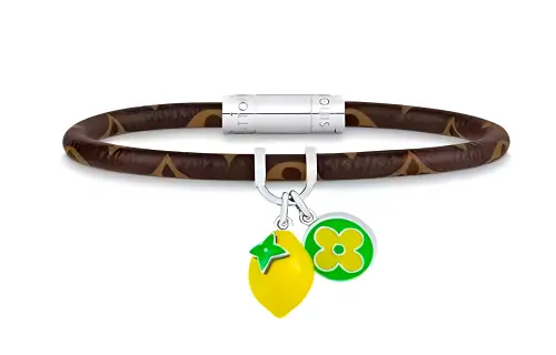 LOUIS VUITTON Hang It Lv Fruits Lemon Bracelet Monogram