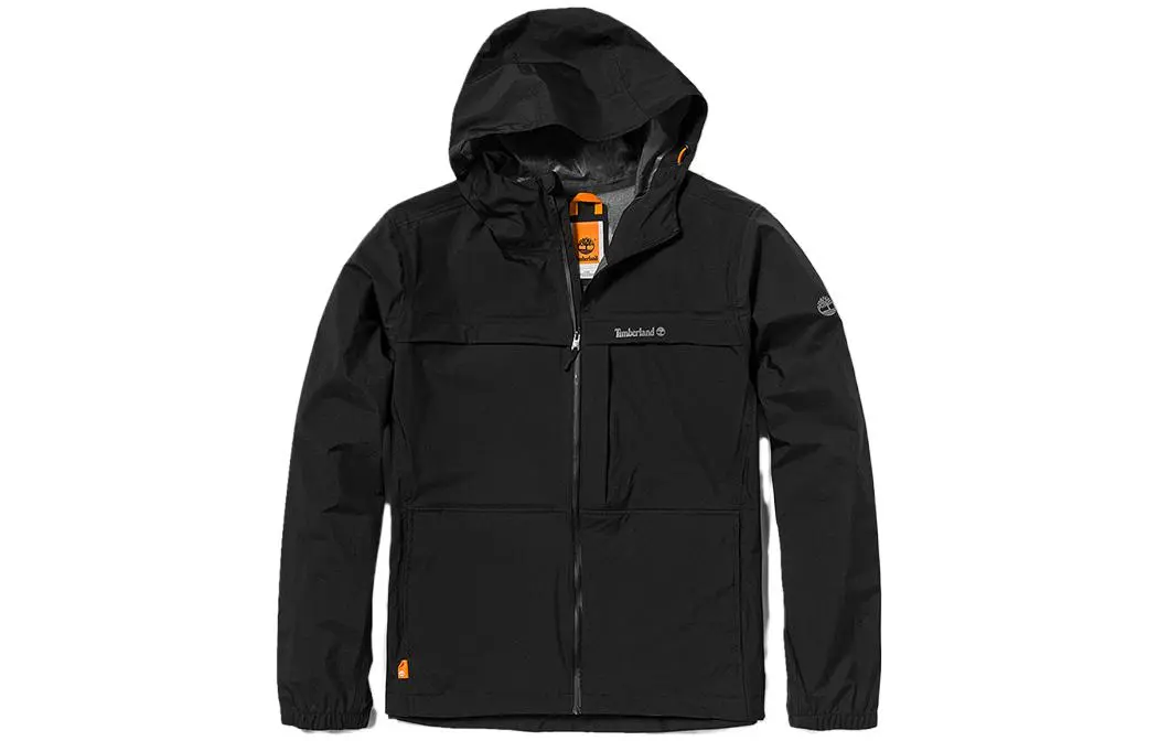 Timberland Jackets Men's Black Hooded (Non-detachable) Thin Straight Fit