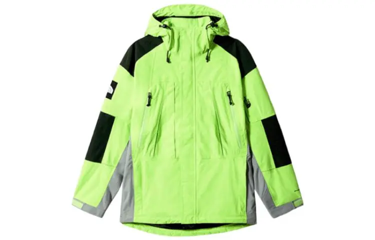 THE NORTH FACE Waterproof, Windproof, And Breathable Windbreaker Jacket Unisex Neon Green
