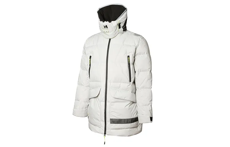 PUMA EVOSTRIPE Down Jackets Men's Glacier Gray Hooded Thickened Quilted Down Jacket