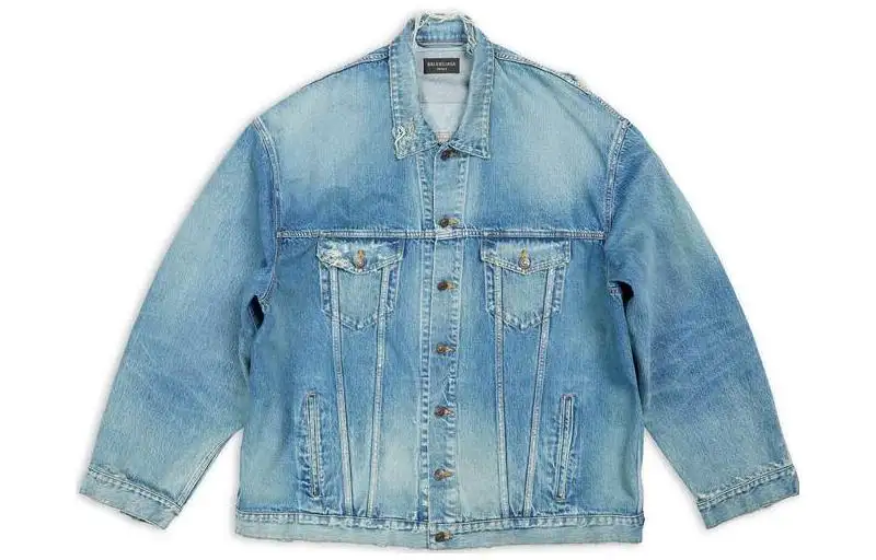Balenciaga SS23 Denim Jacket Men's Denim Blue