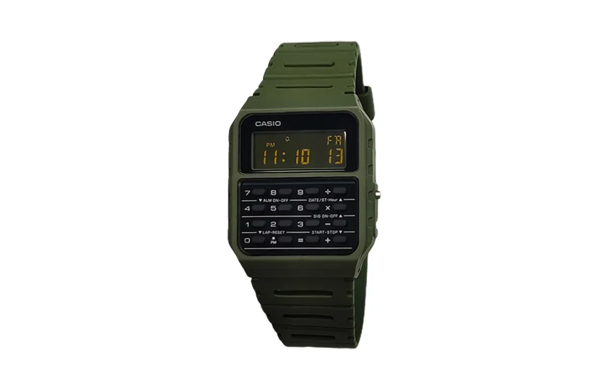 CASIO Custom Collection Quartz Movement Resin Strap Watch Men's Watches Black Dial